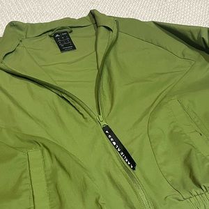 Karlie Kloss x adidas green jacket